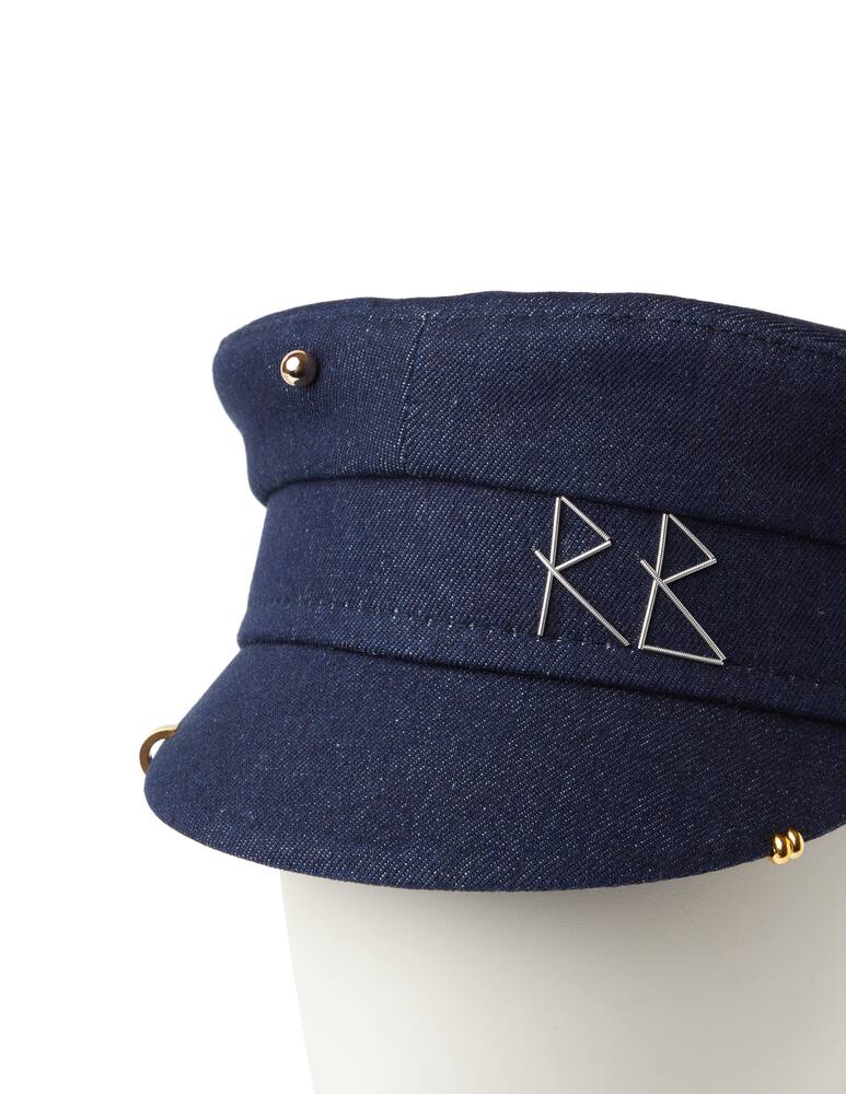 rinascente Ruslan Baginskiy Baker boy coppole in denim - blu