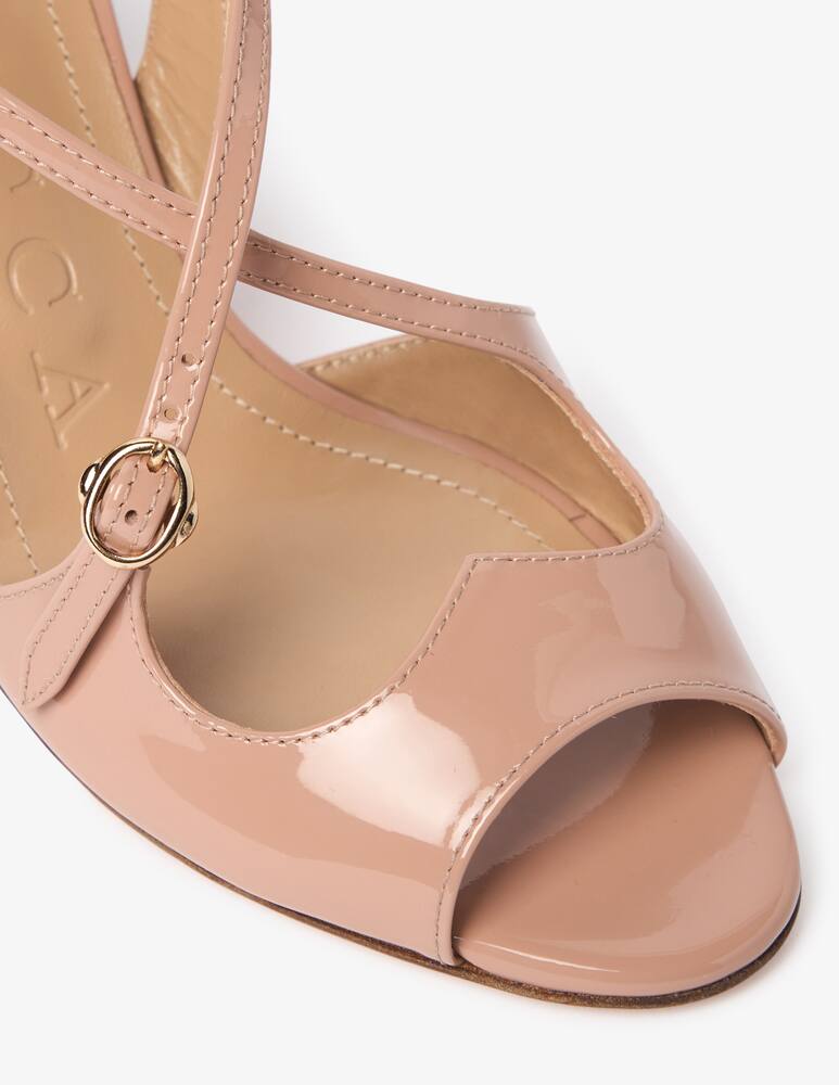 rinascente A. Bocca Two4Love patent sandals