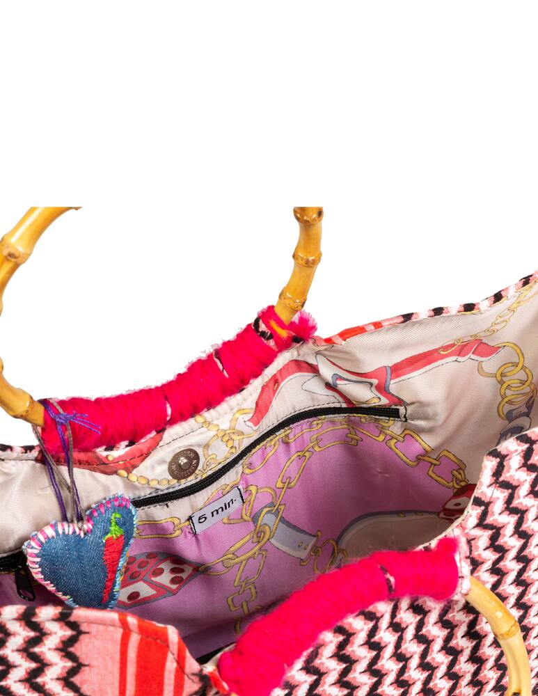 rinascente 5 min. Borsa shopper in cotone - rosso