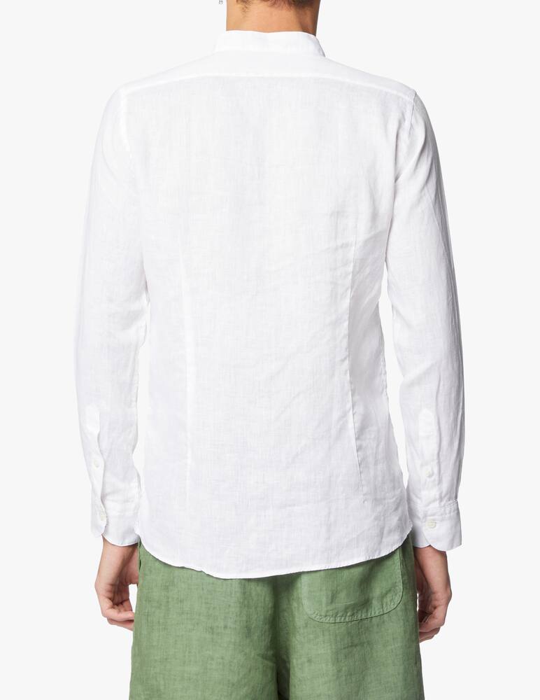 rinascente Altemflower Camicia coreana c/contrasto - bianco