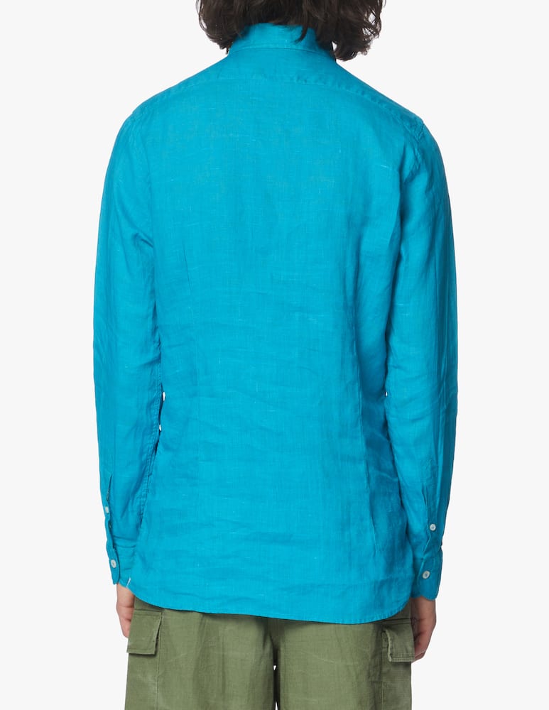 rinascente Altemflower Camicia double tu lino - verde