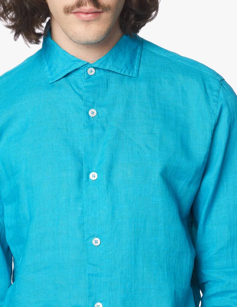 rinascente Altemflower Camicia double tu lino - verde