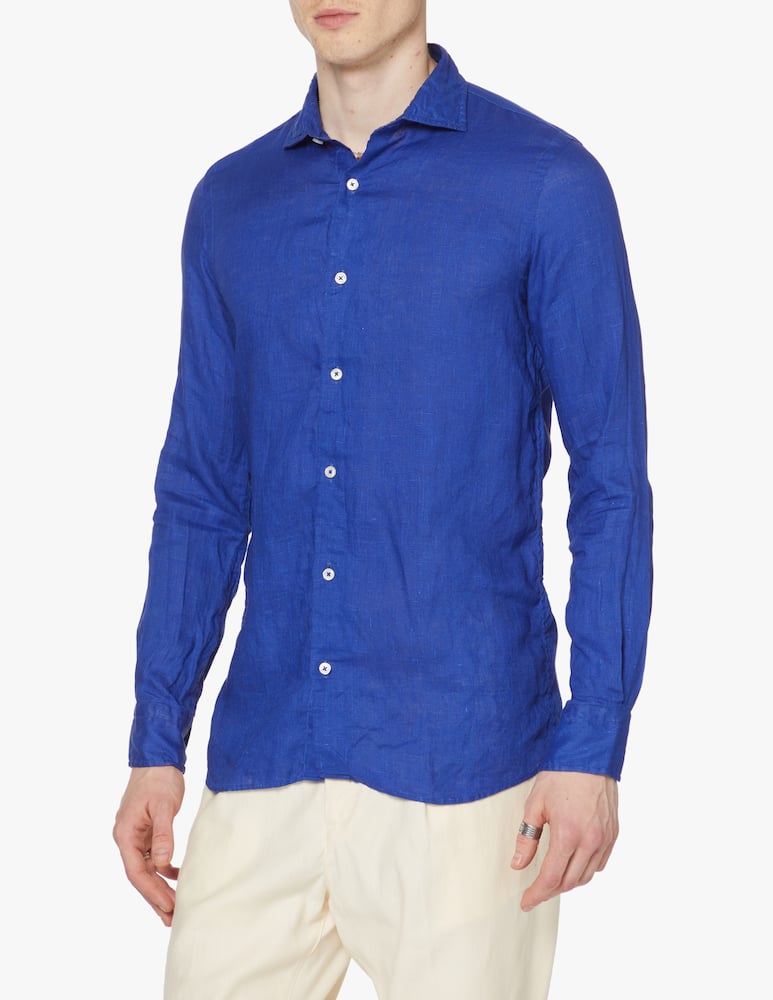 Altemflower Linen double shirt - blue - picture 1 Altemflower Linen double shirt - blue - picture 1
