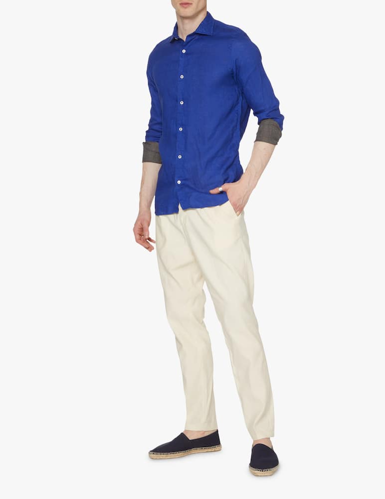 Altemflower Linen double shirt - blue - picture 2 Altemflower Linen double shirt - blue - picture 2