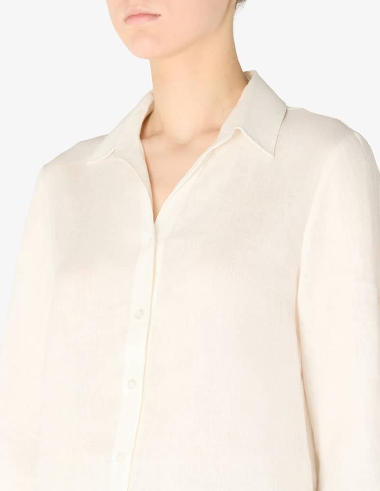 Elizabeth Ascot Camicia in lino maniche corte - immagine 4