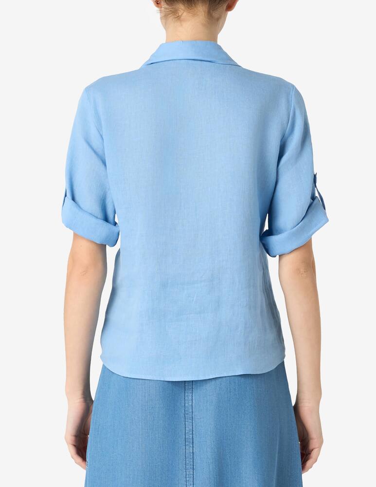 rinascente Elizabeth Ascot Camicia lino maniche corte