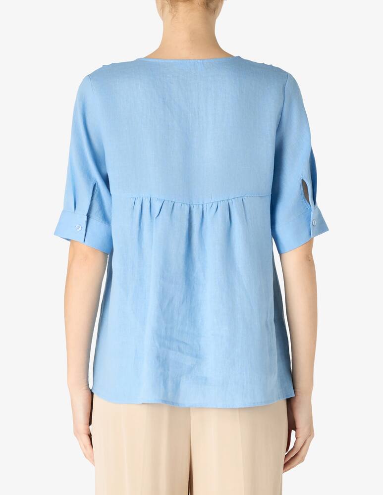 rinascente Elizabeth Ascot V pleat blouse