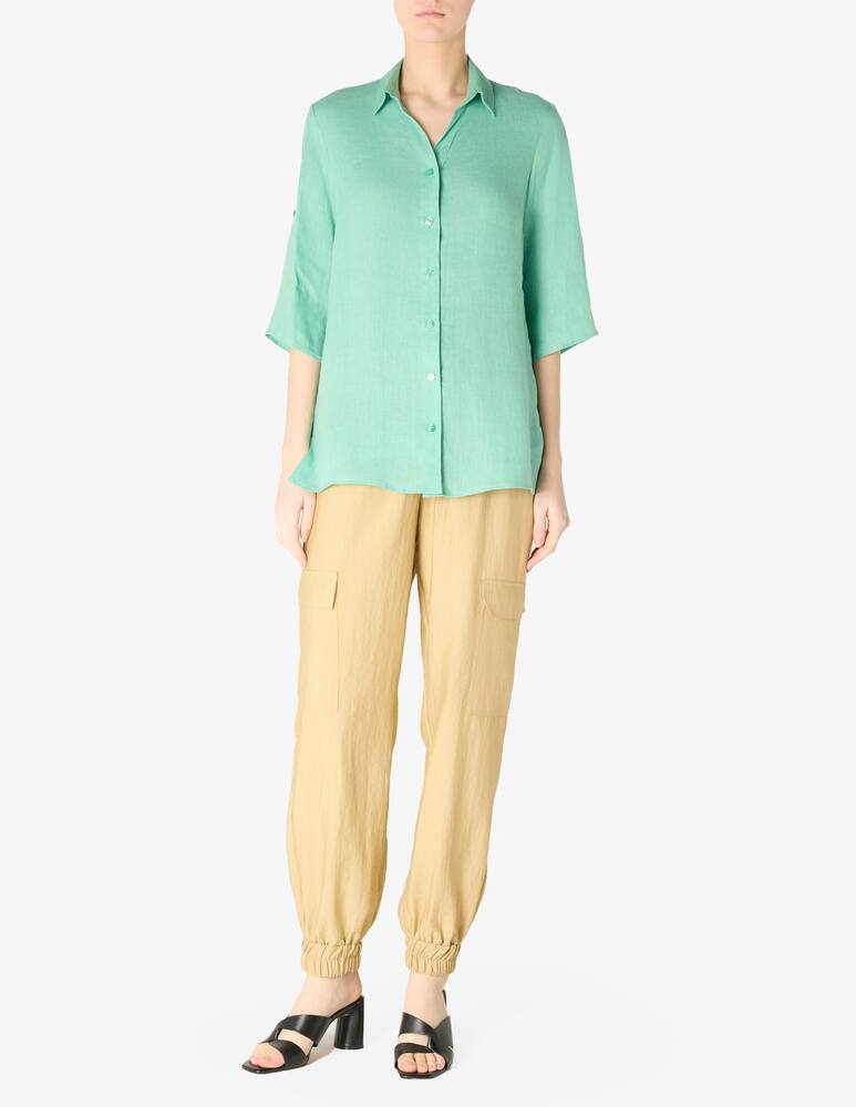 rinascente Elizabeth Ascot Camicia maniche corte lino