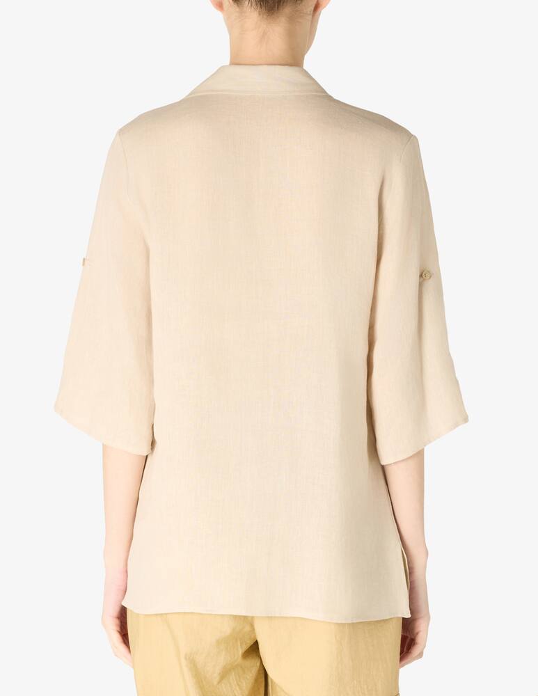 rinascente Elizabeth Ascot Camicia in lino maniche corte