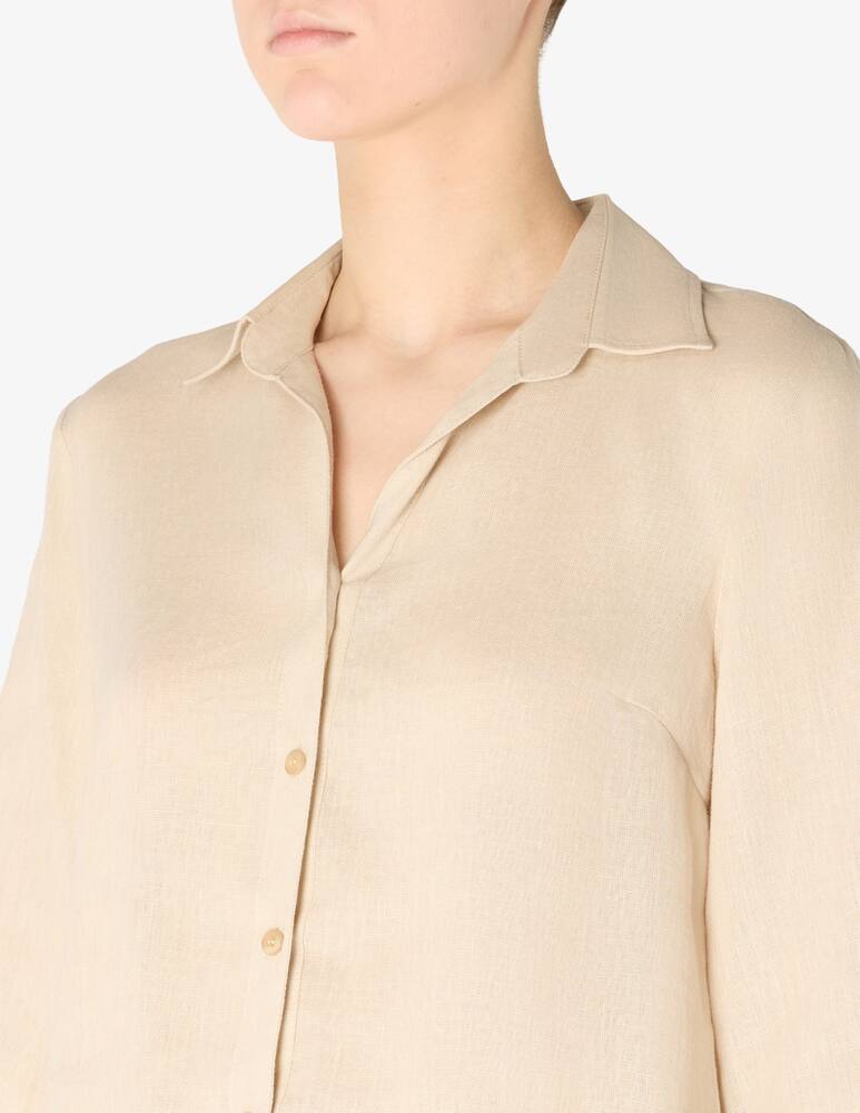 rinascente Elizabeth Ascot Camicia in lino maniche corte