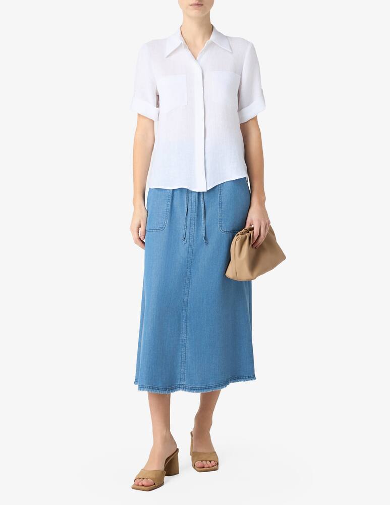 rinascente Elizabeth Ascot Camicia lino manica corta