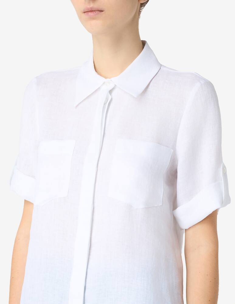 rinascente Elizabeth Ascot Camicia lino manica corta