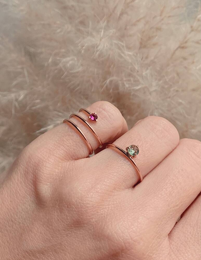 rinascente GM Gioielli Curly Dot ring