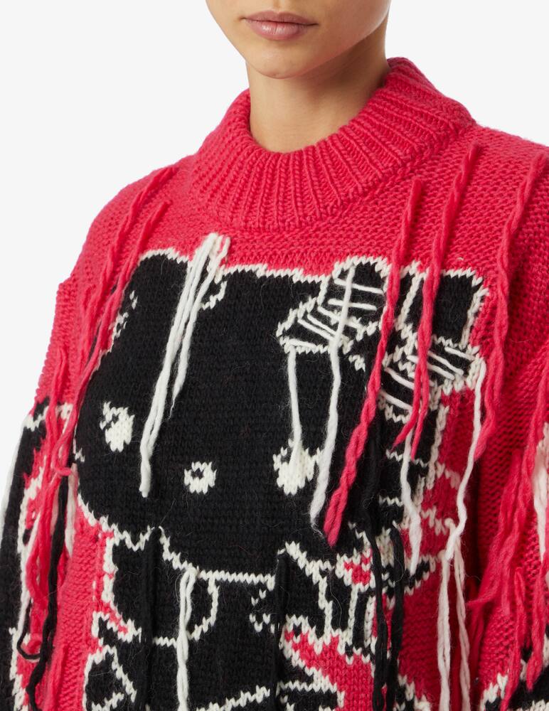 rinascente GCDS Maglia a maniche lunghe in cotone Kitty - Rosso