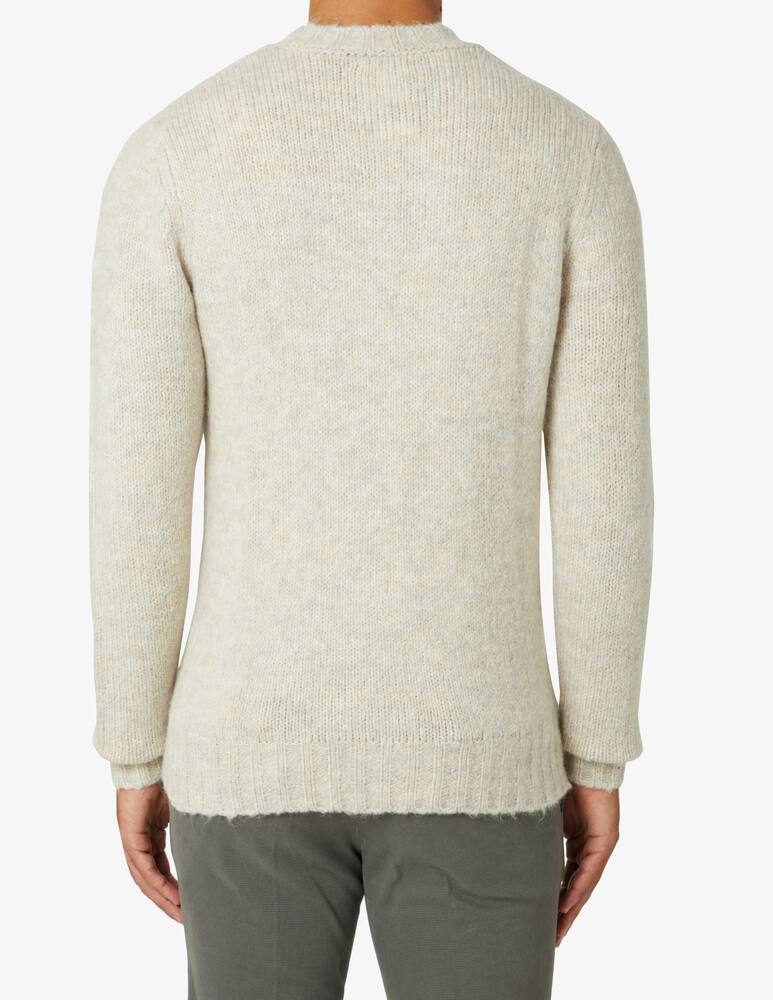 rinascente At.p.co Mohair mix roundneck sweater - Beige