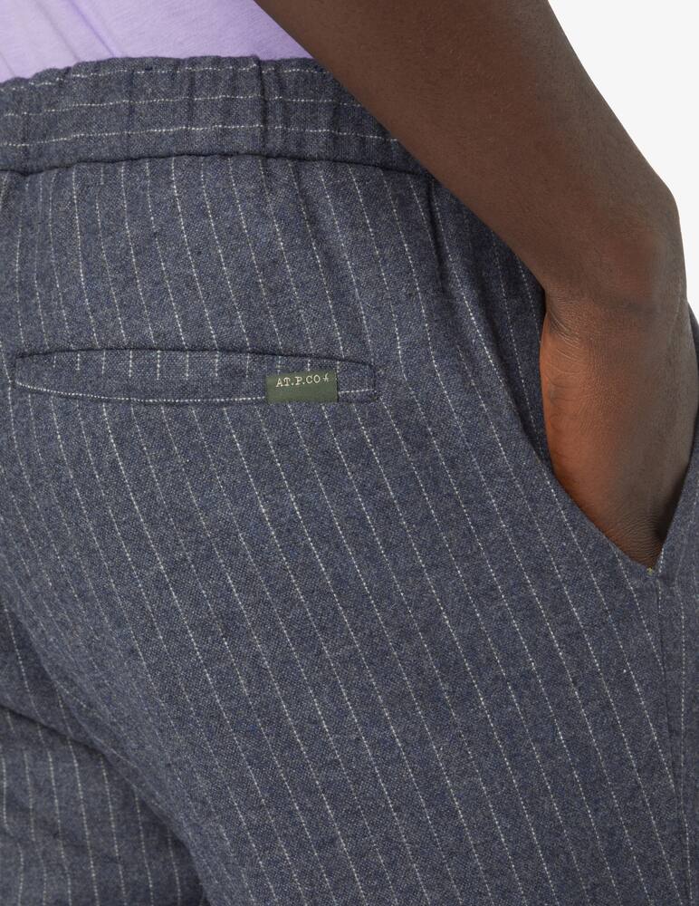 rinascente At.p.co Chino berlin coulisse pinstripe pant - Grey