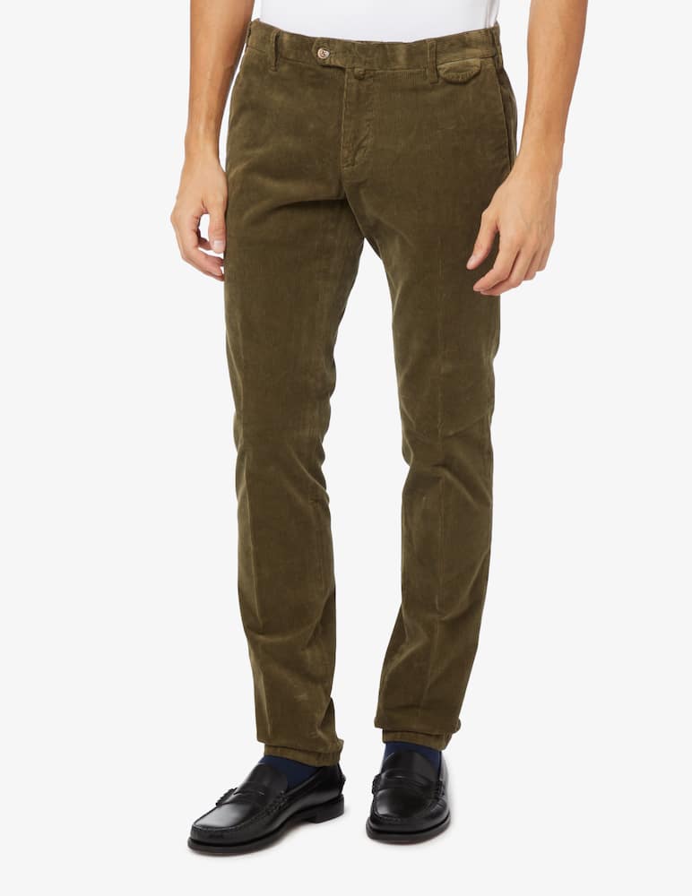 rinascente At.p.co Corduroy jack chino pant - Green