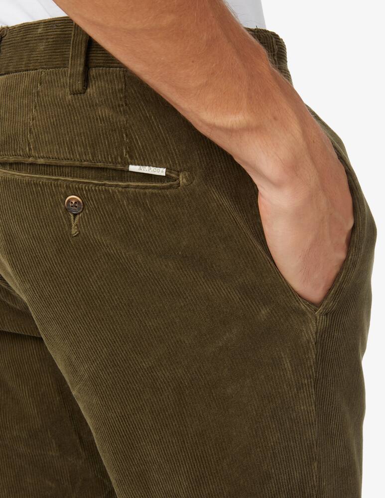 rinascente At.p.co Corduroy jack chino pant - Green