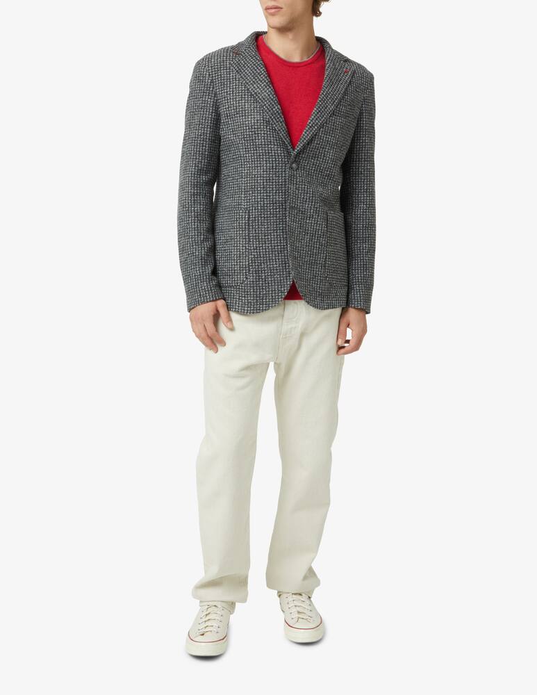 rinascente At.p.co Pied de poule alan wool blazer - Grey