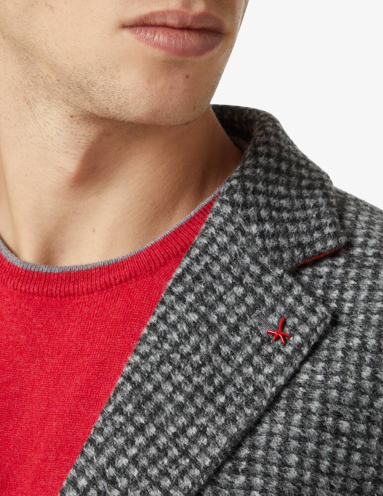 rinascente At.p.co Pied de poule alan wool blazer - Grey