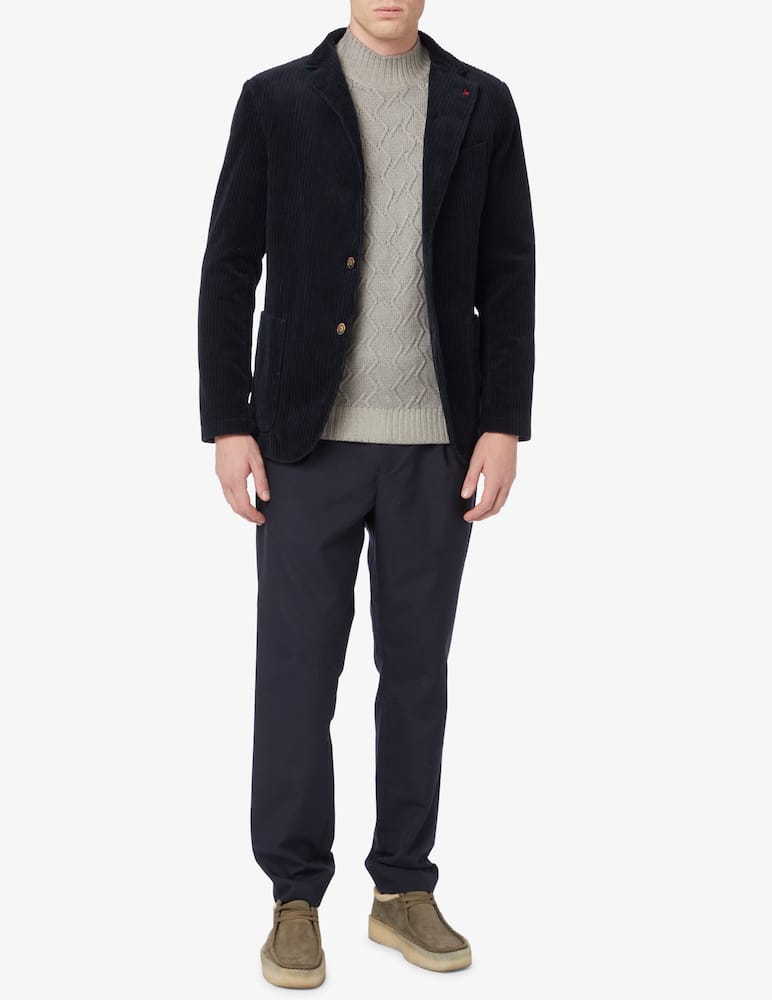 At.p.co Giacca blazer alan velluto costa roccia - Blu - immagine 2 At.p.co Giacca blazer alan velluto costa roccia - Blu - immagine 2