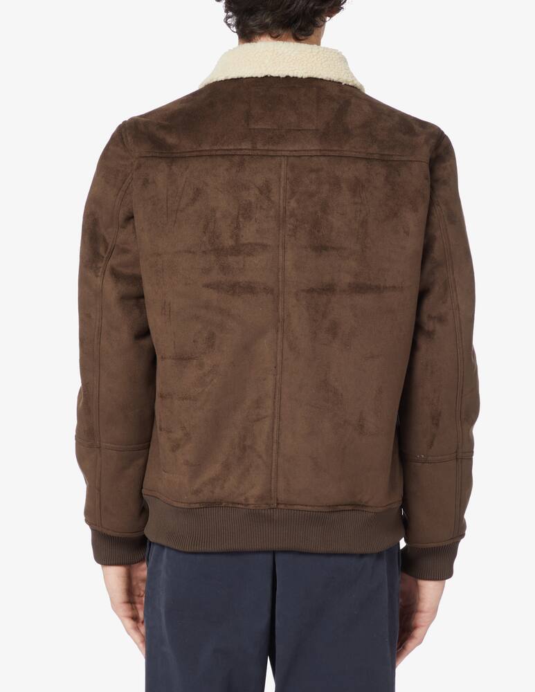 rinascente At.p.co Zip eco sherpa jacket - Brown