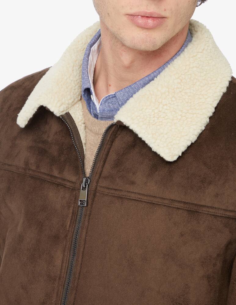 rinascente At.p.co Zip eco sherpa jacket - Brown