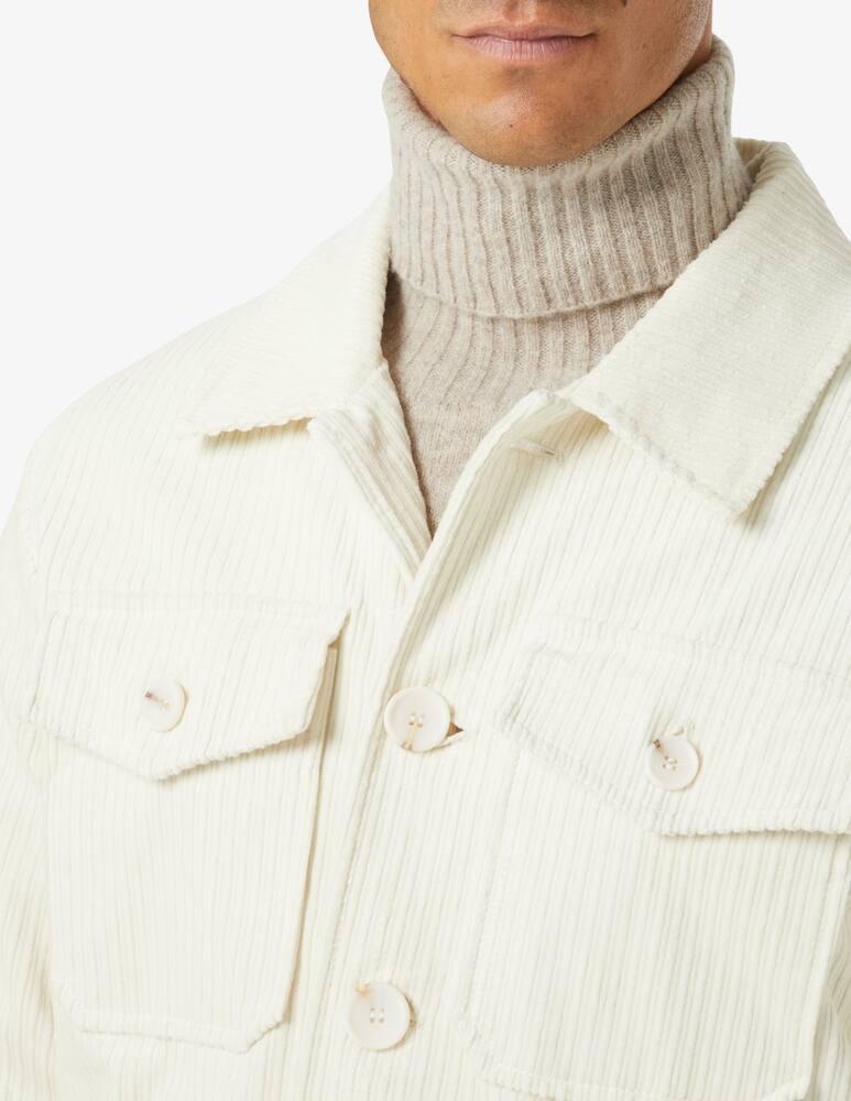 At.p.co Rock corduroy overshirt jacket - White - picture 4