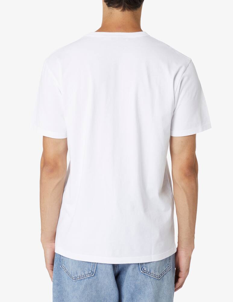 rinascente Maison Kitsune Classic fox patch t-shirt - White