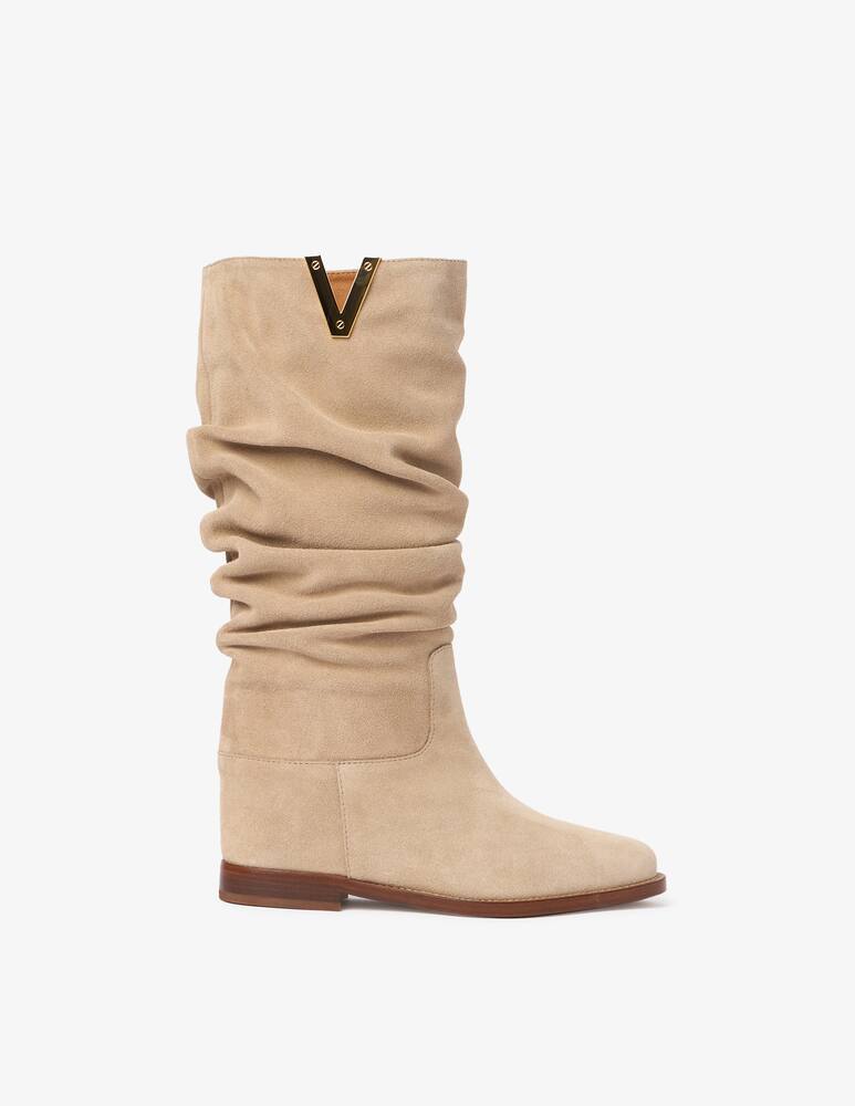 VIA ROMA 15 Suede mid-height boots - picture 1 VIA ROMA 15 Suede mid-height boots - picture 1
