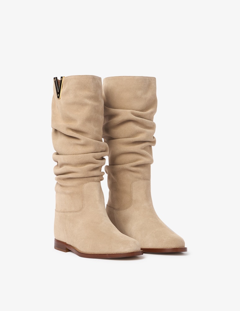 VIA ROMA 15 Suede mid-height boots - picture 2 VIA ROMA 15 Suede mid-height boots - picture 2