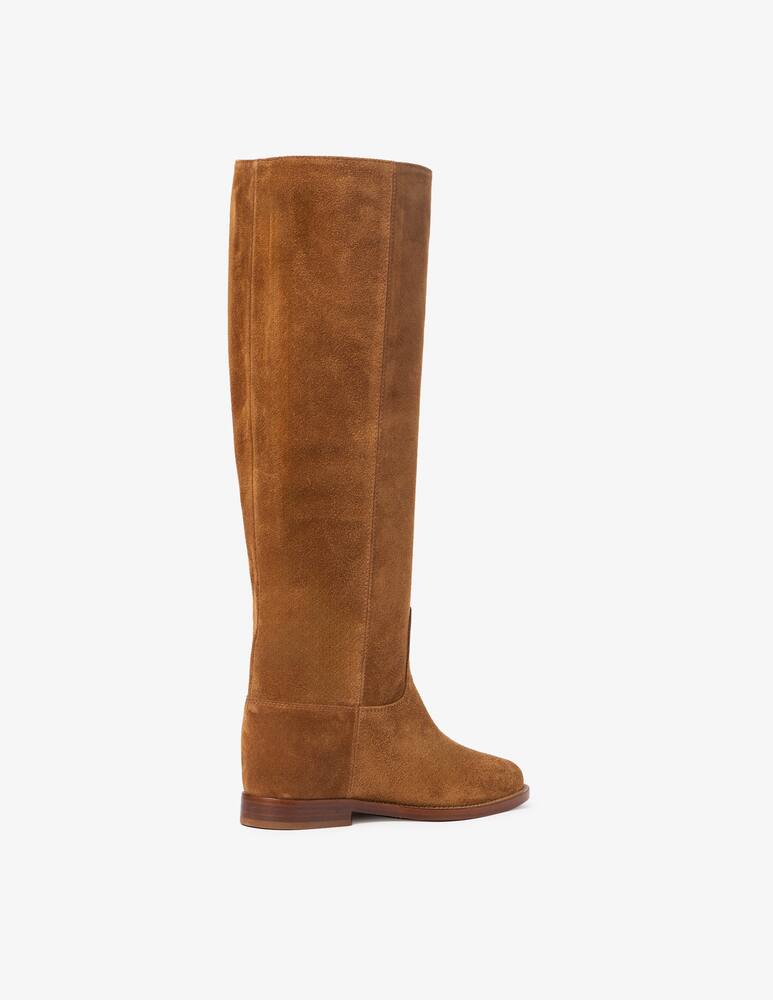 VIA ROMA 15 Knee suede flat boots - picture 3 VIA ROMA 15 Knee suede flat boots - picture 3