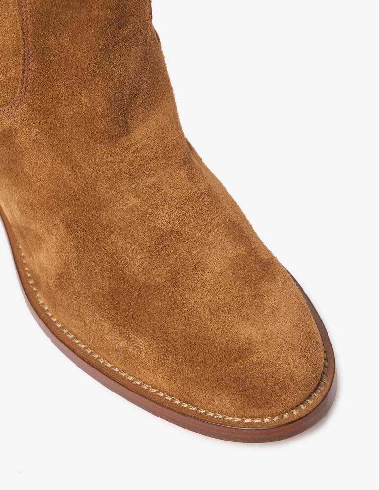 VIA ROMA 15 Knee suede flat boots - picture 4 VIA ROMA 15 Knee suede flat boots - picture 4