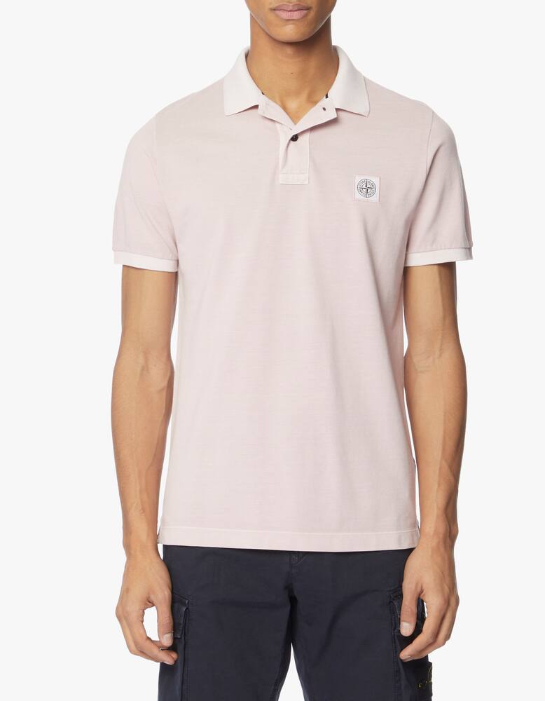 rinascente Stone Island Piquet pigmento polo shirt