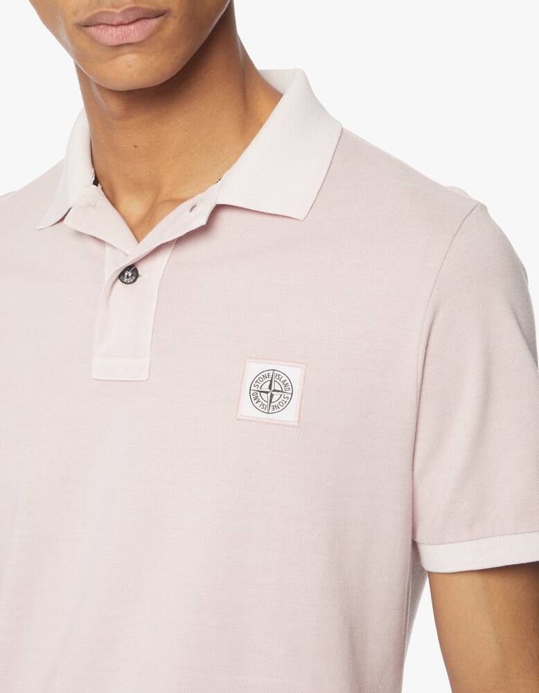 rinascente Stone Island Piquet pigmento polo shirt