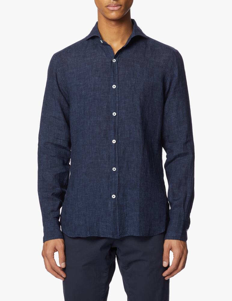 rinascente Giannetto Portofino Camicia in lino tinto