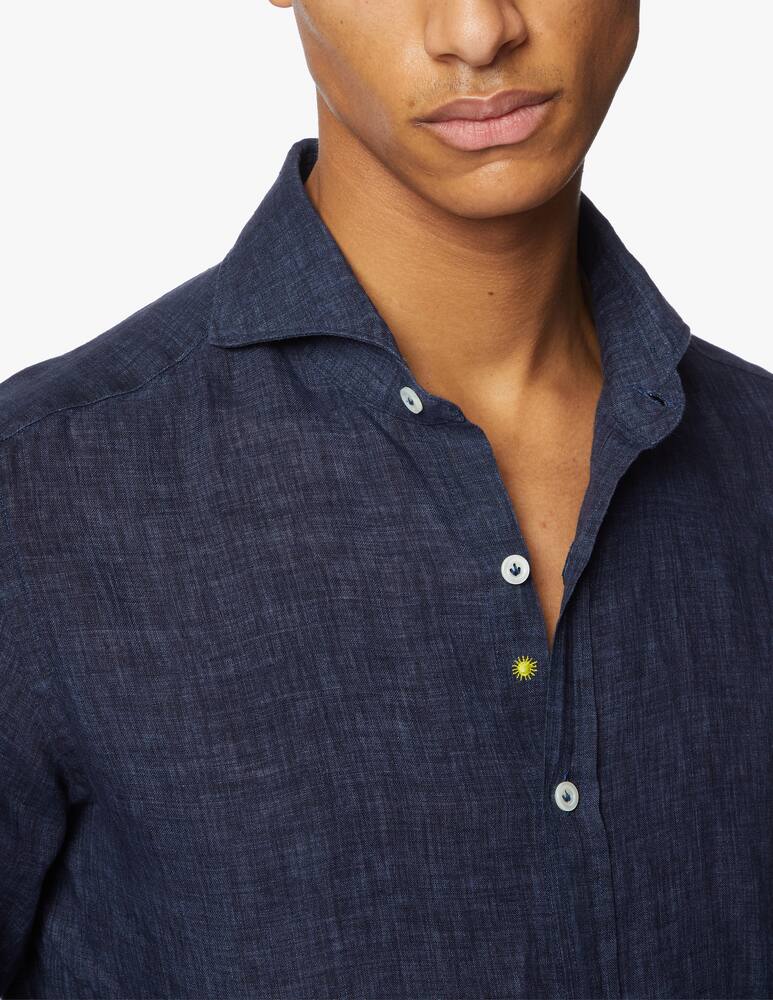 rinascente Giannetto Portofino Camicia in lino tinto