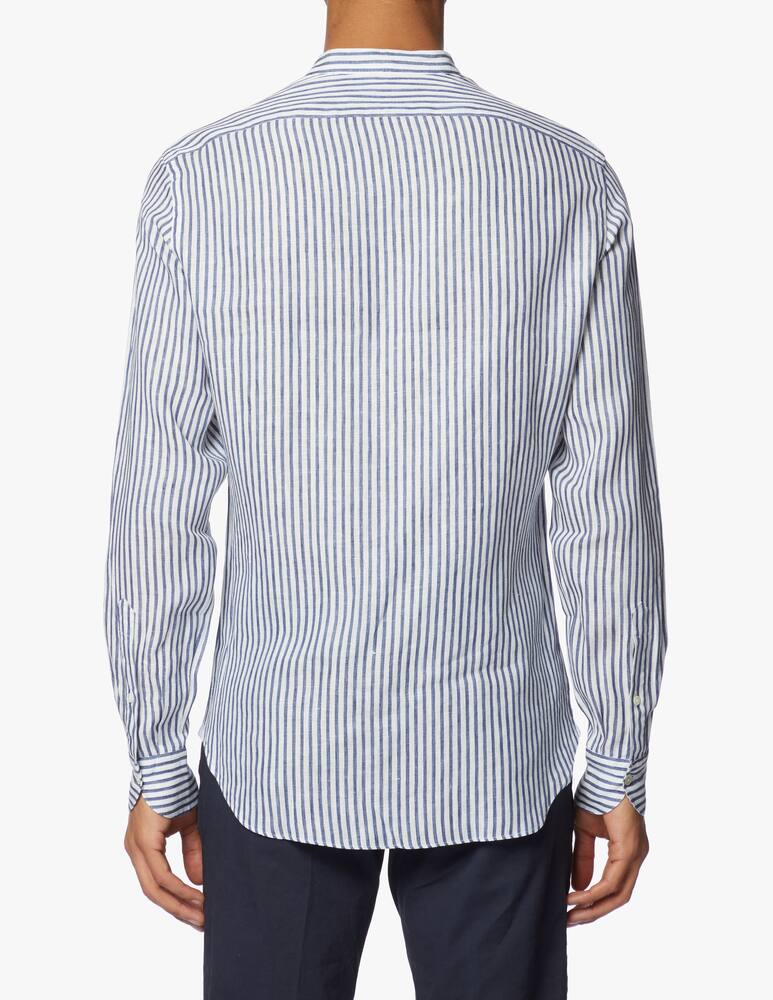 rinascente Giannetto Portofino Guru striped linen shirt