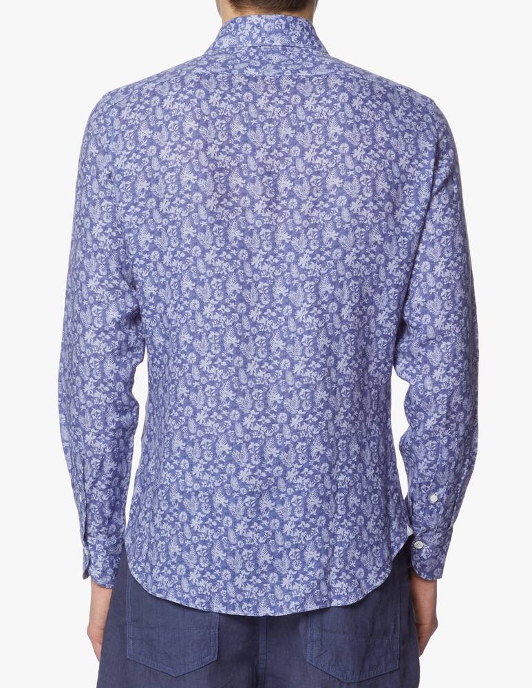 Giannetto Portofino Printed linen shirt - picture 3 Giannetto Portofino Printed linen shirt - picture 3