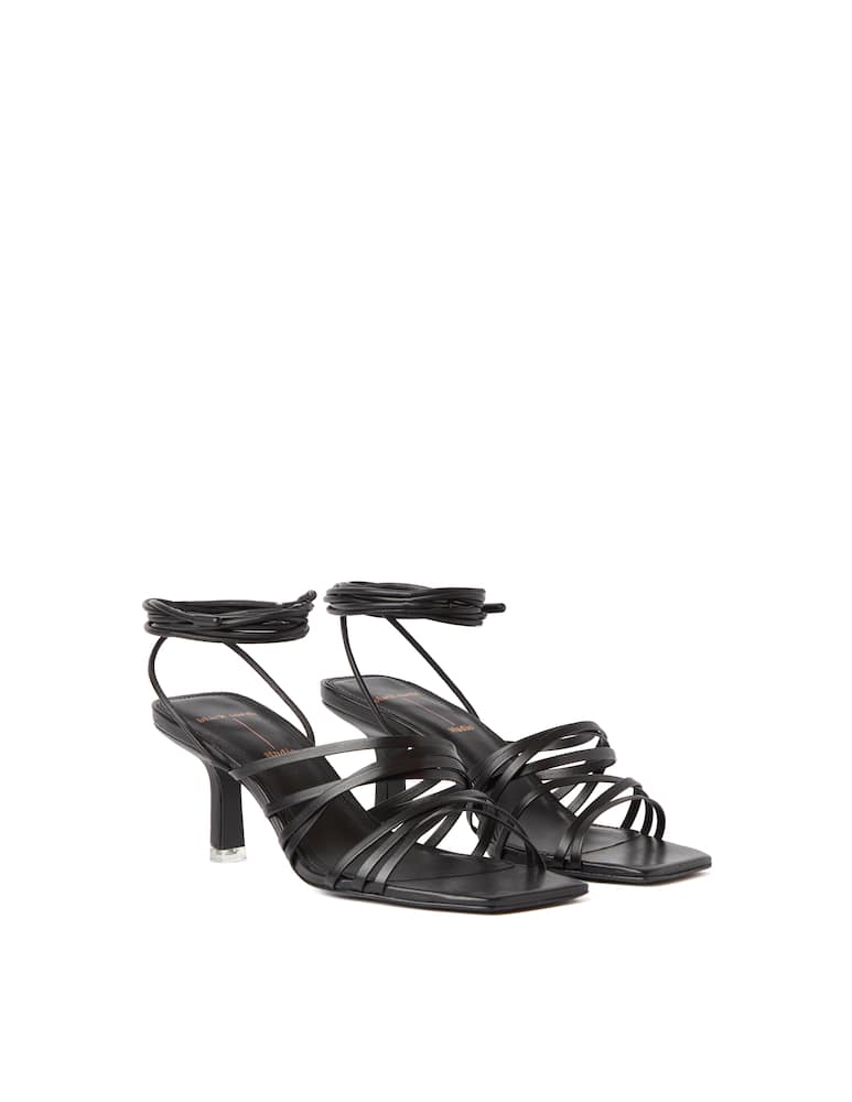 rinascente Black Suede Studio Sandali Franca - nero