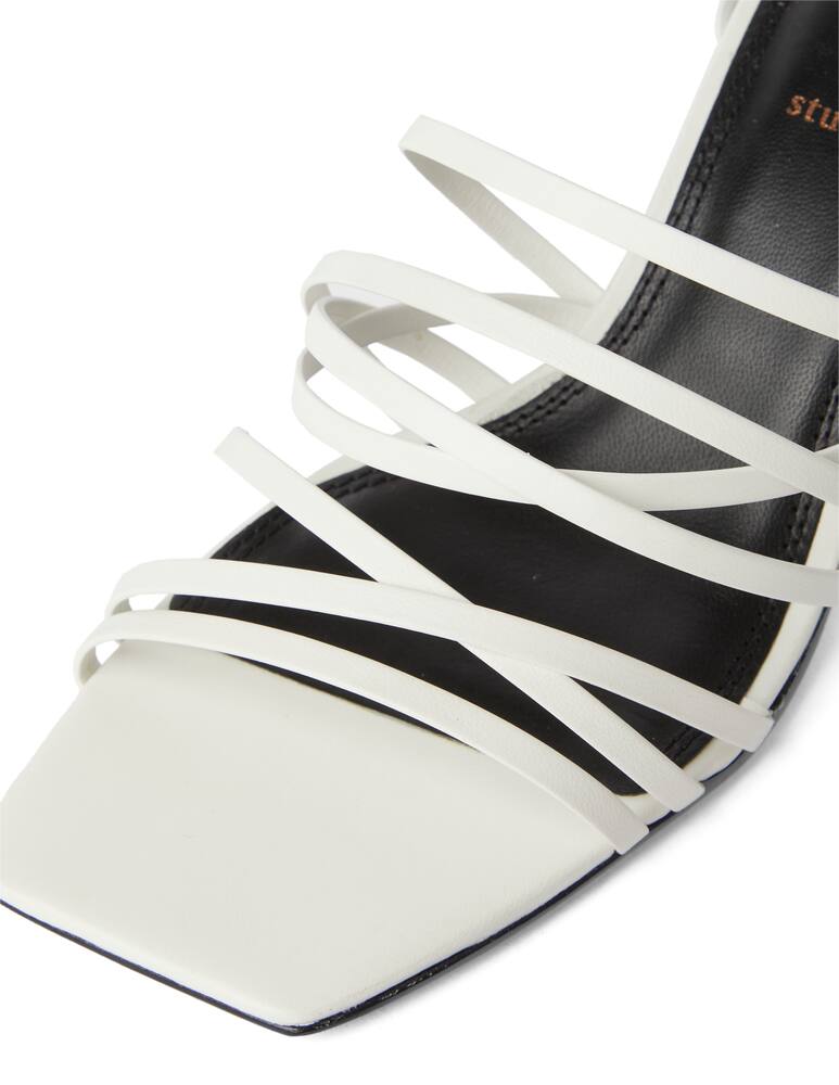 rinascente Black Suede Studio Sandali Franca - bianco