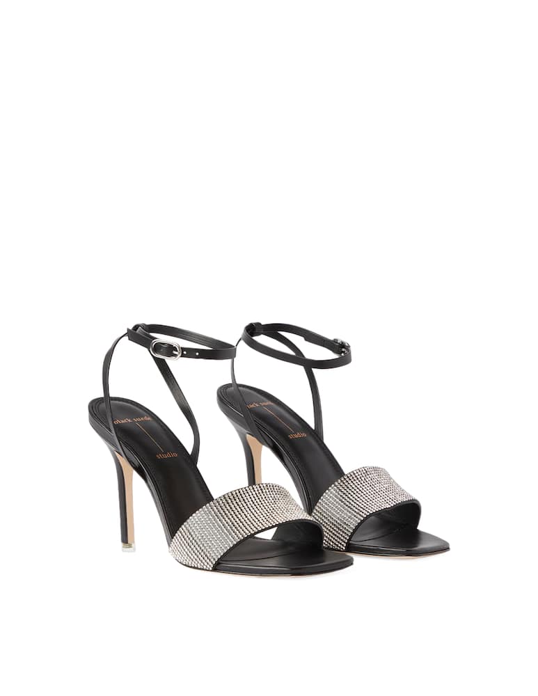 rinascente Black Suede Studio Marisa heeled sandals - black