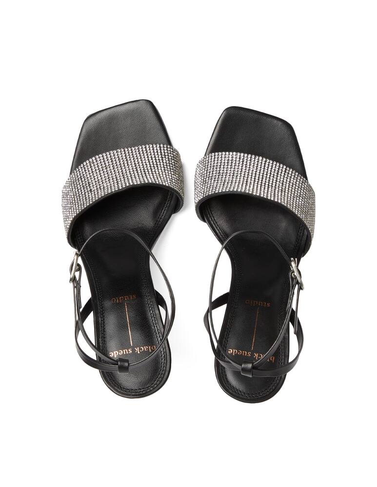 rinascente Black Suede Studio Marisa heeled sandals - black