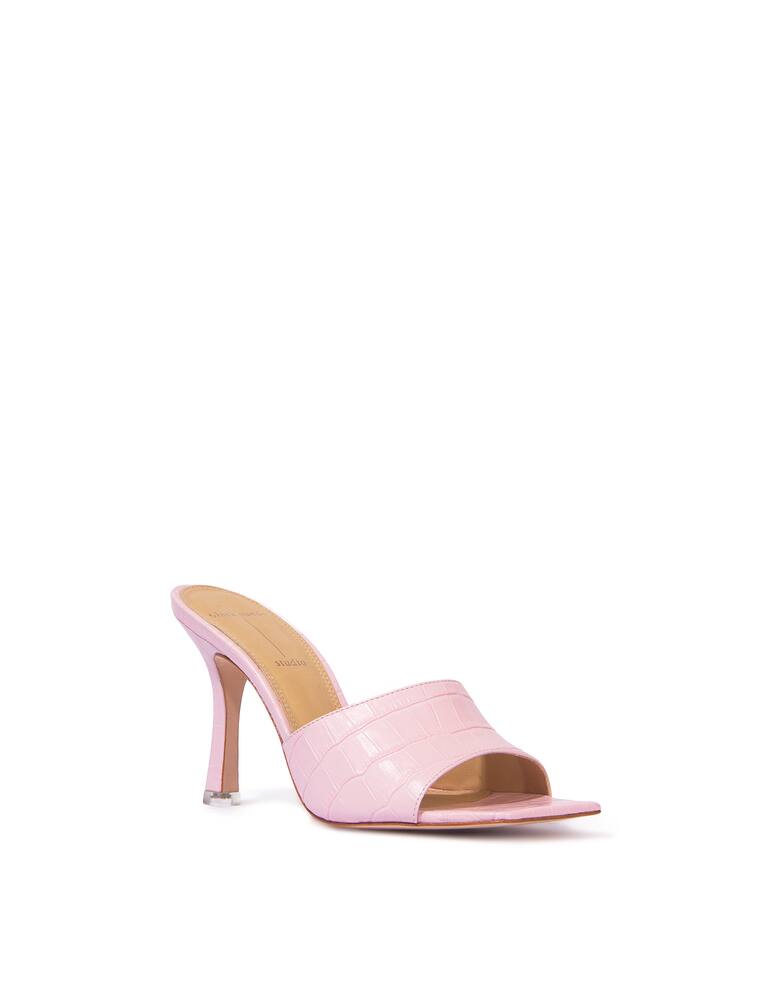 rinascente Black Suede Studio Valentina mules - pink