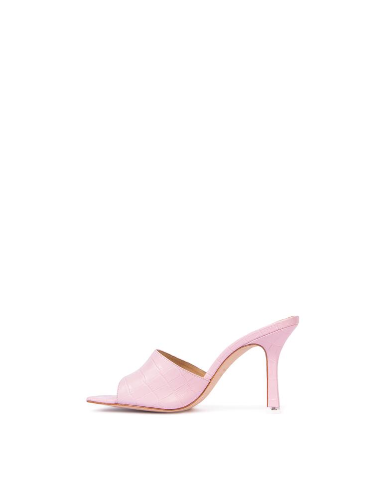 rinascente Black Suede Studio Valentina mules - pink