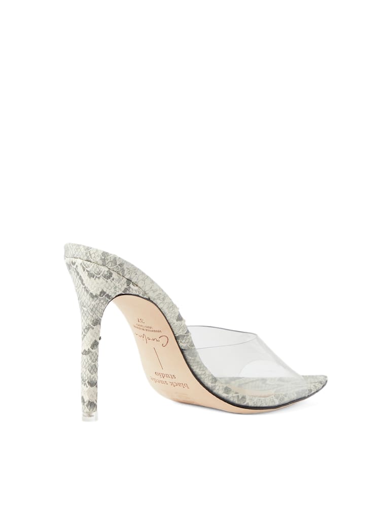 rinascente Black Suede Studio Mule Bella - grigio