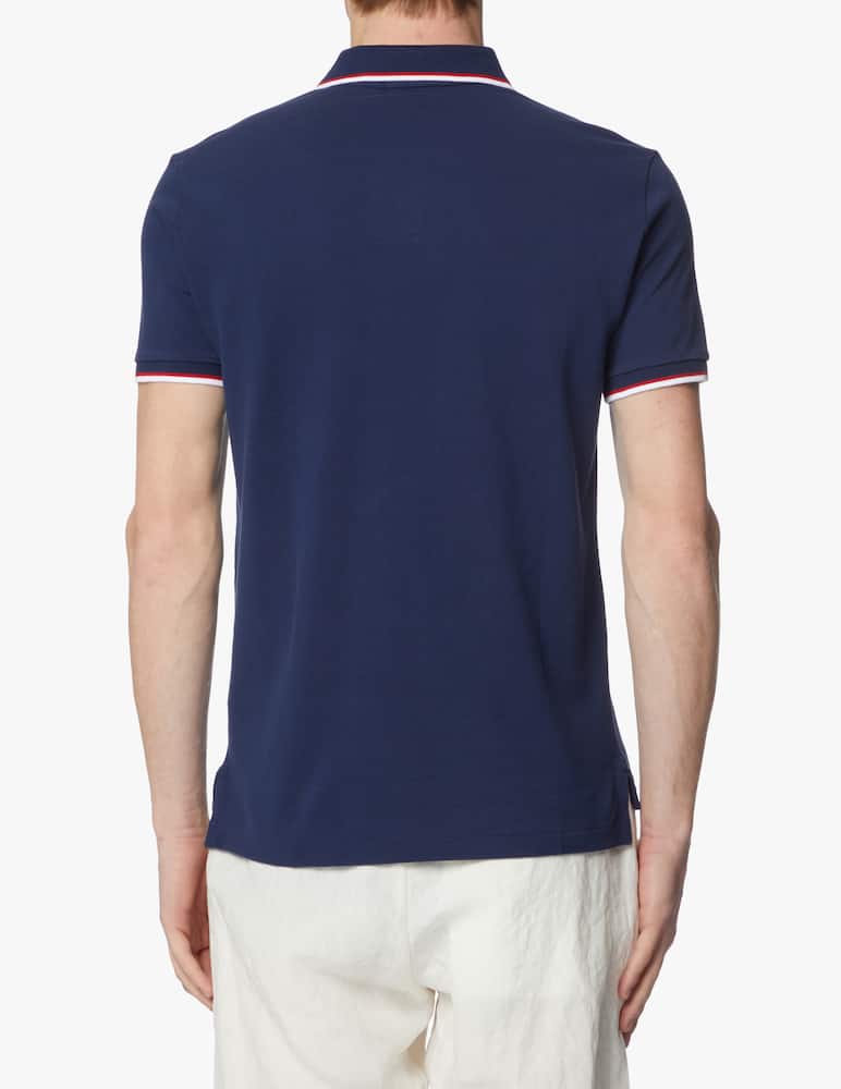 rinascente Polo Ralph Lauren Polo mesh custom fit con profilini - blu