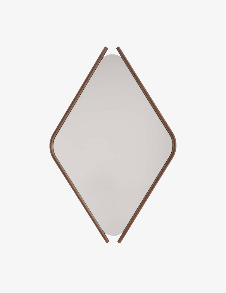 rinascente Morica Design Mirror with frame Wood Eye