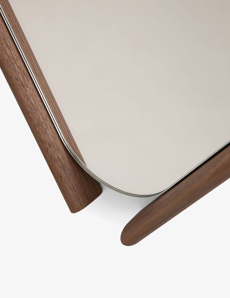 rinascente Morica Design Mirror with frame Wood Eye
