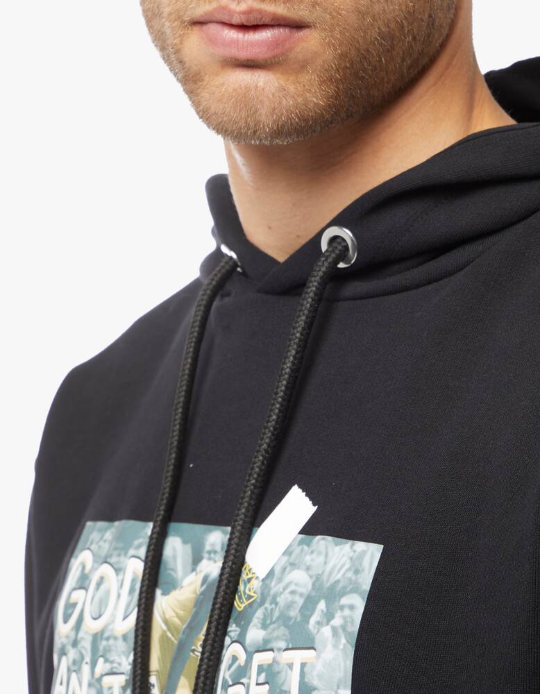 rinascente Throwback Hoodie god can't get the flu